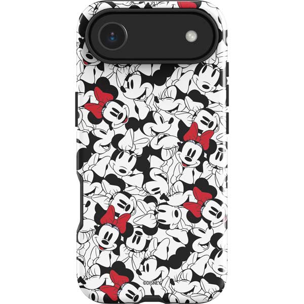 Disney Minnie Mouse Red Color Pop Face Pattern iPhone 17 Air Impact Case