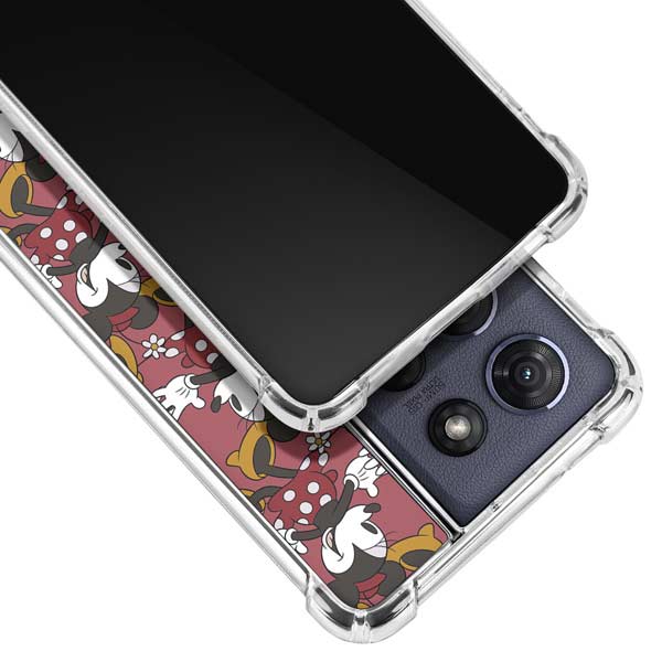 Disney Minnie Mouse Dancing Pattern Moto G Play 5G (2025) Clear Case