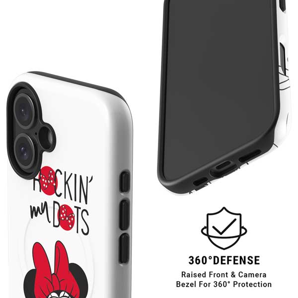 Disney Minnie Mouse Rockin My Dots iPhone 16 Magsafe Impact Case