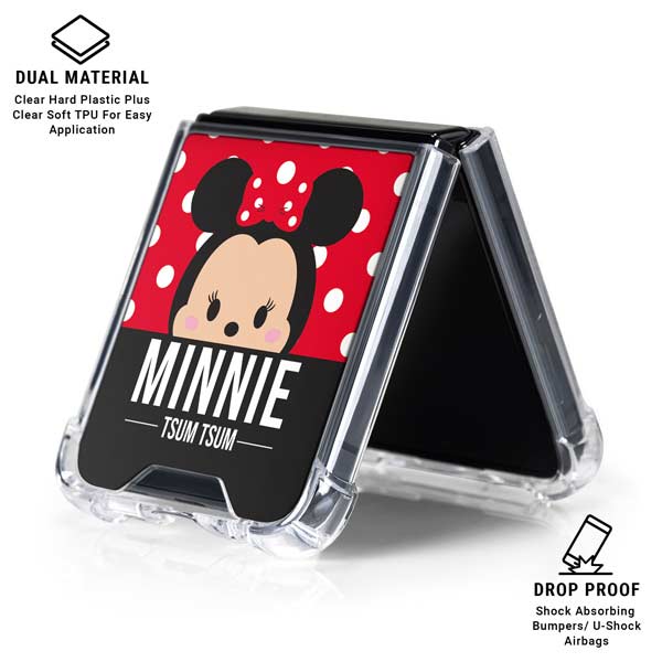 Disney Tsum Tsum Minnie Mouse Galaxy Z Flip7 Clear Case