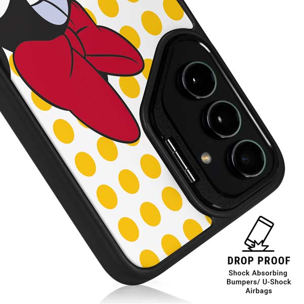 Disney Minnie Mouse Profile Yellow Dots Galaxy S26 Ultra Kickstand Case