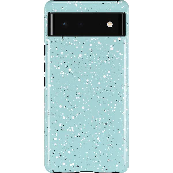 Mint Speckled Pixel Cases