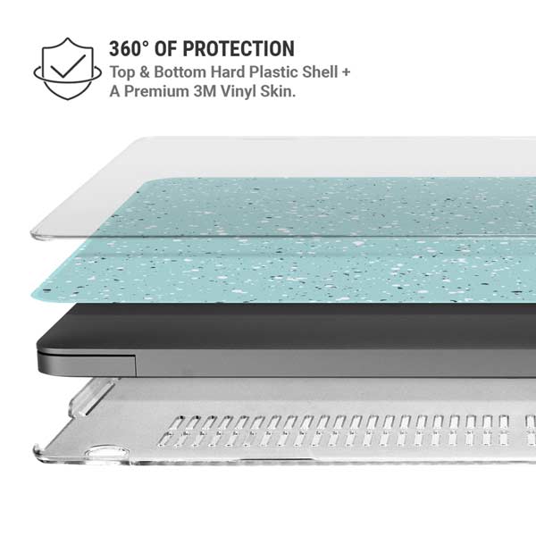 Mint Speckled MacBook Pro 14in (2021-24) Case plus Skin