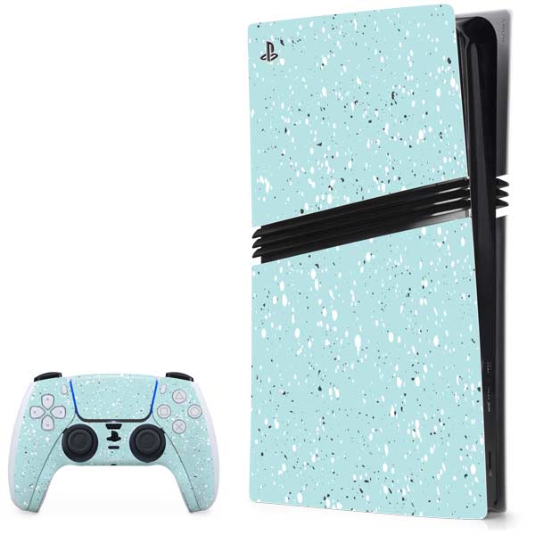 Mint Speckled PlayStation PS5 Skins