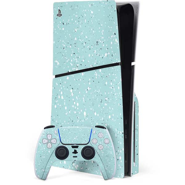 Mint Speckled PlayStation PS5 Skins