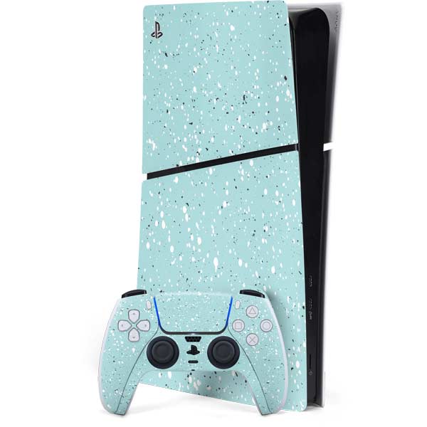 Mint Speckled PlayStation PS5 Skins