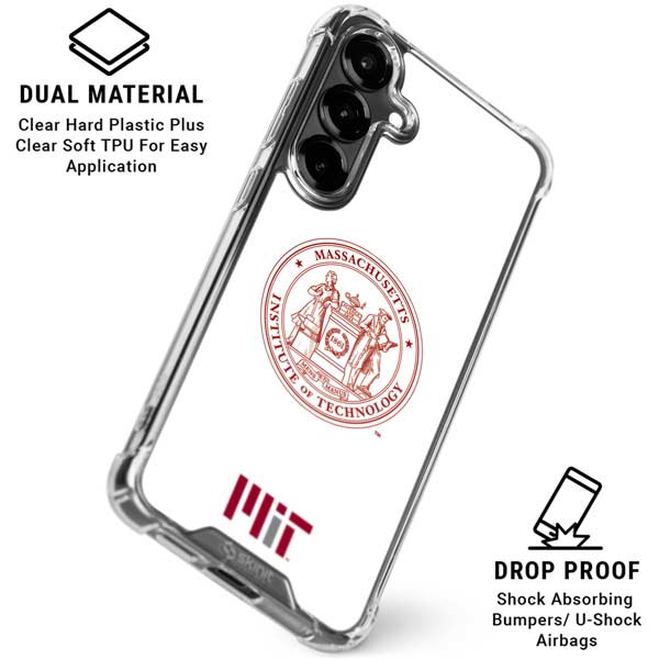 Massachusetts Institute of Technology MIT White Logo Galaxy S26 Clear Case