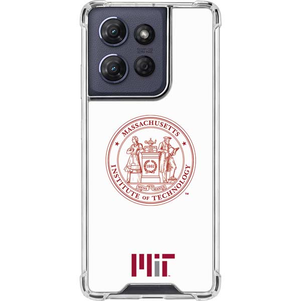 Massachusetts Institute of Technology MIT White Logo Moto G 5G (2025) Clear Case