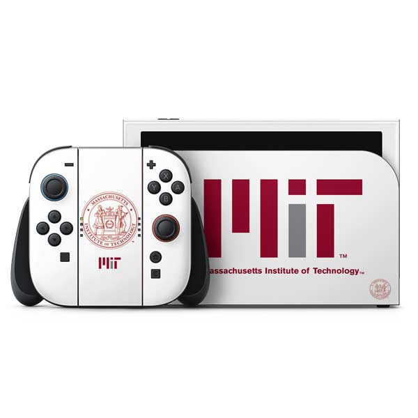 Massachusetts Institute of Technology MIT White Logo Nintendo Switch 2 (2025) with Joy-Con Skin