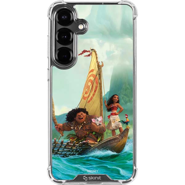 Disney Princess Moana and Maui Set Sail Galaxy S26 Clear Case