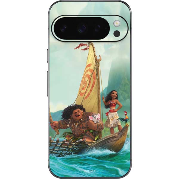 Disney Princess Moana and Maui Set Sail Google Pixel 10 Pro XL Skin