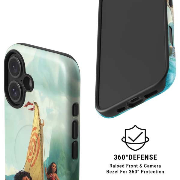 Disney Princess Moana and Maui Set Sail iPhone 16 Magsafe Impact Case