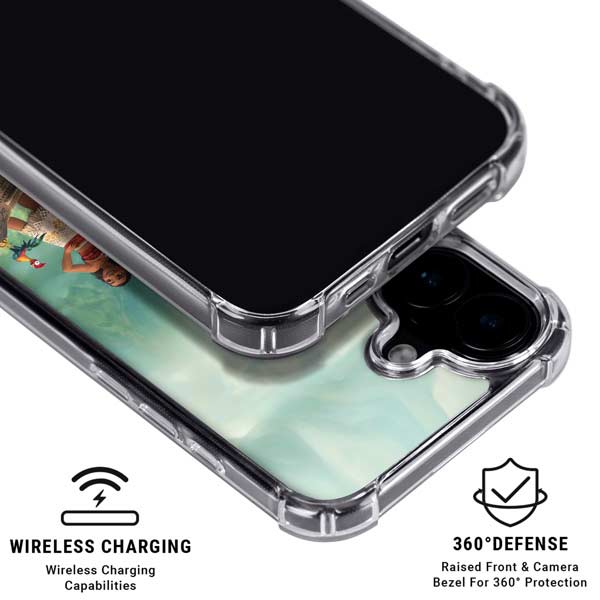 Disney Princess Moana and Maui Set Sail iPhone 17 Clear Case