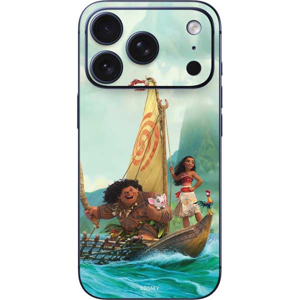 Disney Princess Moana and Maui Set Sail iPhone 17 Pro Max Skin