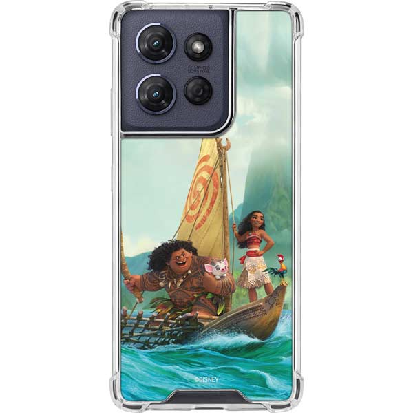 Disney Princess Moana and Maui Set Sail Moto G 5G (2025) Clear Case