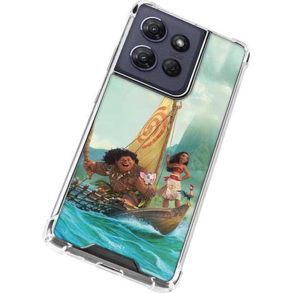 Disney Princess Moana and Maui Set Sail Moto G 5G (2025) Clear Case