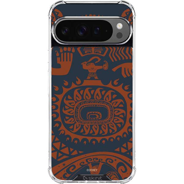 Disney Princess Moana Octopus Tropical Print Art Google Pixel 10 Pro Clear Case