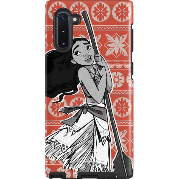 Disney Princess Moana Character Tropical Print Art Galaxy Cases