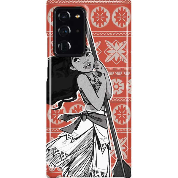 Disney Princess Moana Character Tropical Print Art Galaxy Cases