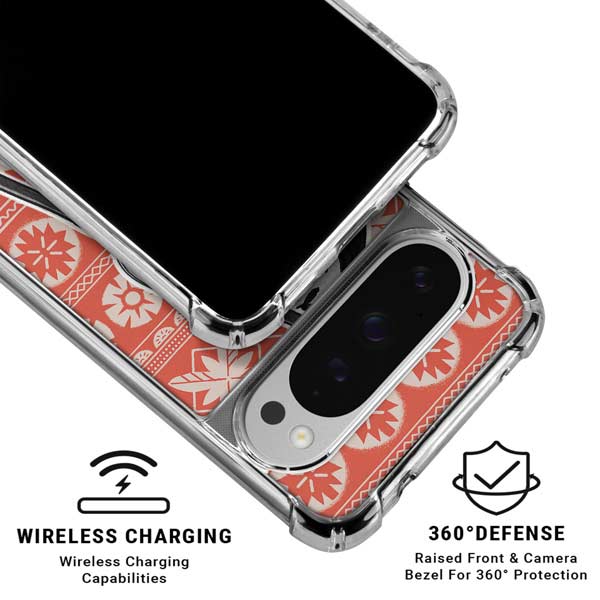 Disney Princess Moana Character Tropical Print Art Google Pixel 10 Pro Clear Case