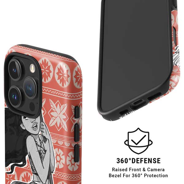 Disney Princess Moana Character Tropical Print Art iPhone 16 Pro Magsafe Impact Case