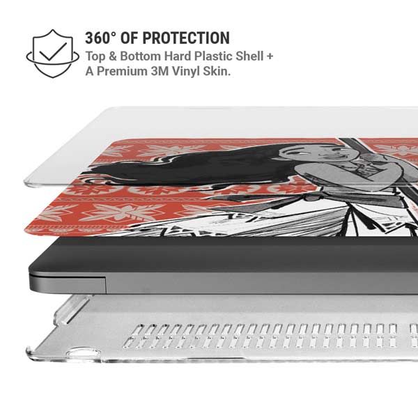 Disney Princess Moana Character Tropical Print Art MacBook Pro 14in (2021-24) Case plus Skin
