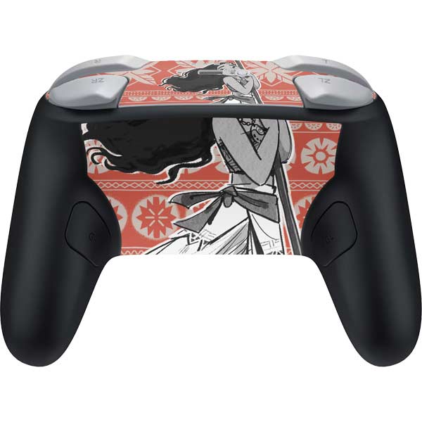Disney Princess Moana Character Tropical Print Art Nintendo Switch 2 (2025) Pro Controller Skin
