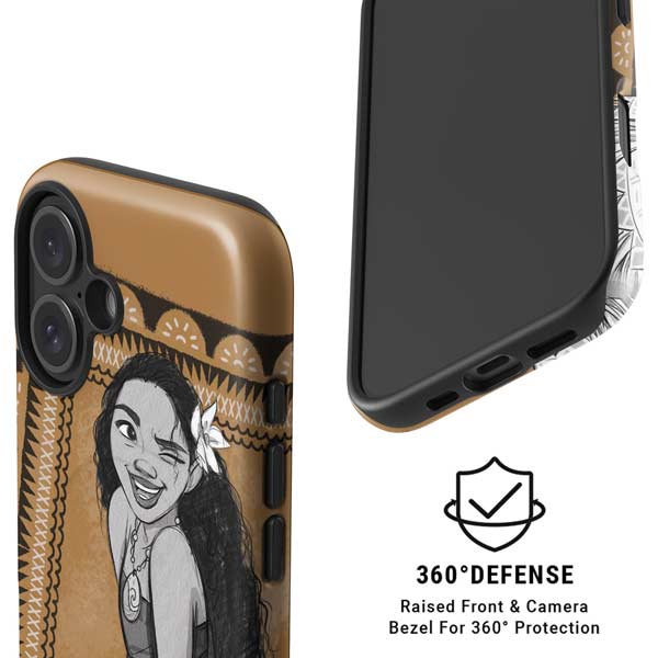 Disney Princess Moana Winking Art iPhone 16 Plus Magsafe Impact Case
