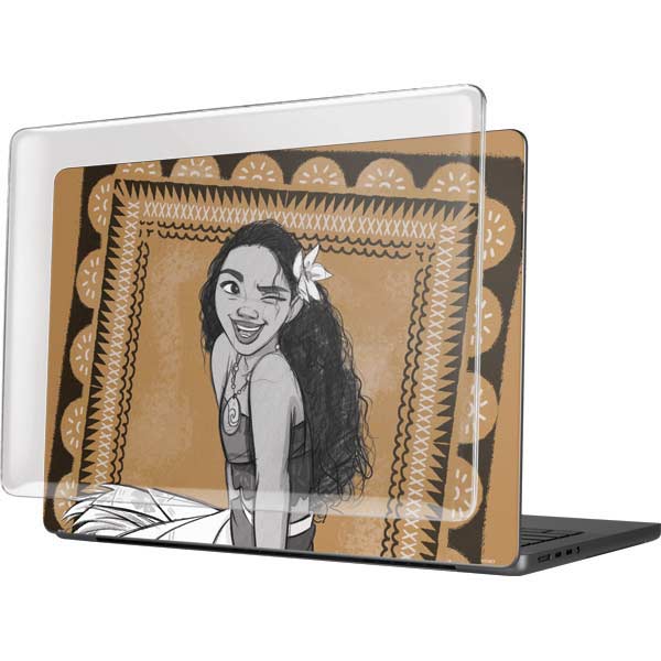 Disney Princess Moana Winking Art MacBook Pro 14in (2021-24) Case plus Skin
