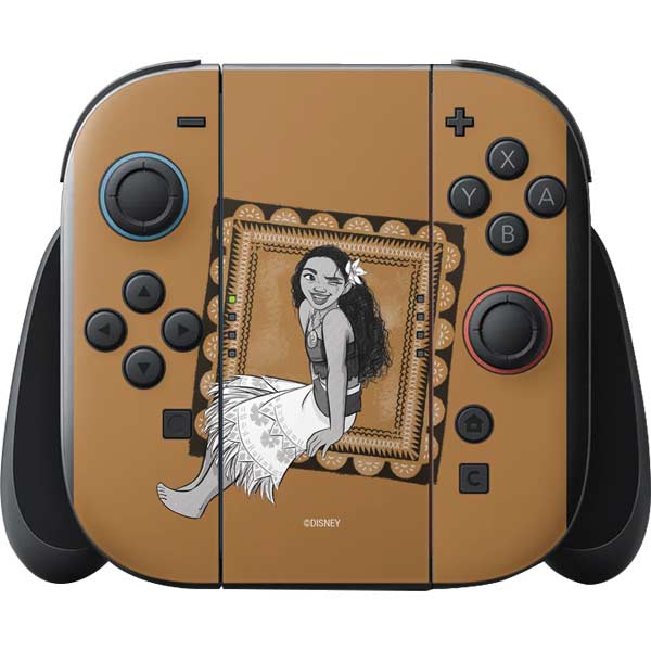 Disney Princess Moana Winking Art Nintendo Switch 2 (2025) with Joy-Con Skin