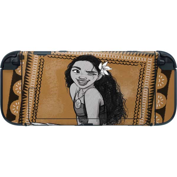 Disney Princess Moana Winking Art Nintendo Switch 2 (2025) with Joy-Con Skin