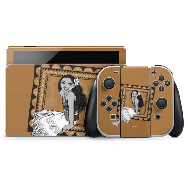 Disney Princess Moana Winking Art Nintendo Skins