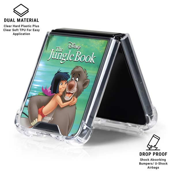 Disney Jungle Book Mogli and Baloo Galaxy Z Flip7 Clear Case