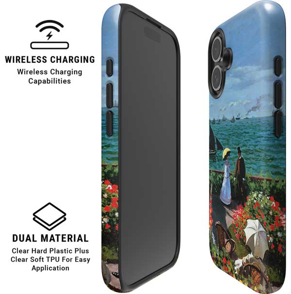 Monet - The Terrace at Sainte-Adresse by Monet iPhone 16 Plus Magsafe Impact Case