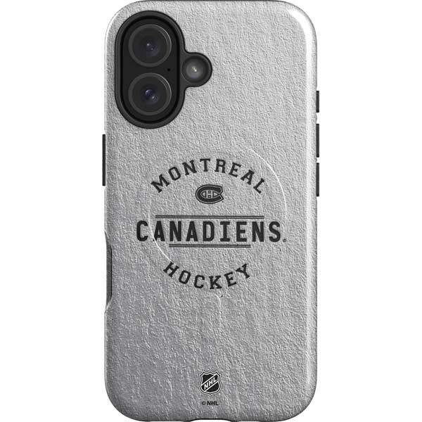NHL Montreal Canadiens Black Text iPhone 16 Plus Magsafe Impact Case