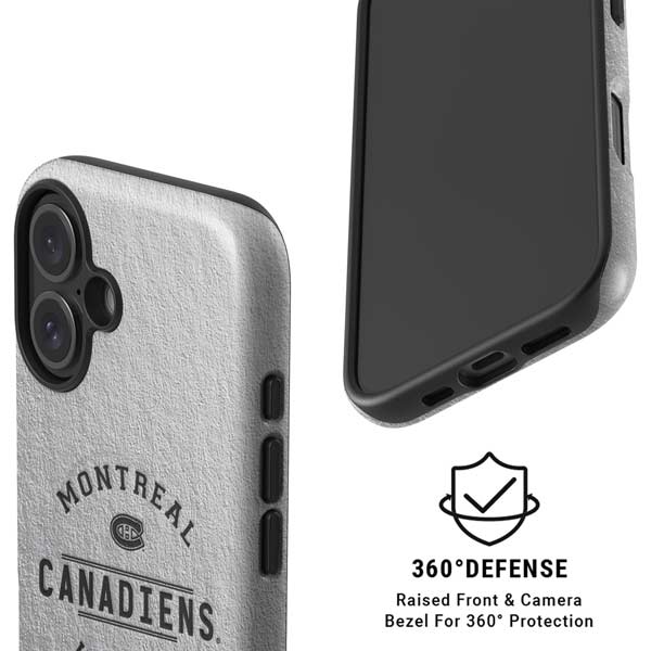NHL Montreal Canadiens Black Text iPhone 16 Plus Magsafe Impact Case