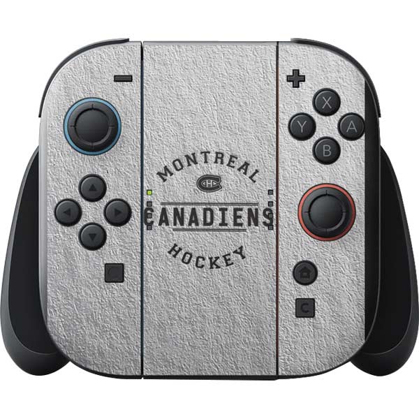 NHL Montreal Canadiens Black Text Nintendo Switch 2 (2025) with Joy-Con Skin