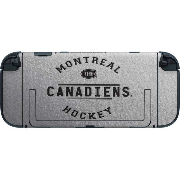 NHL Montreal Canadiens Black Text Nintendo Switch 2 (2025) with Joy-Con Skin