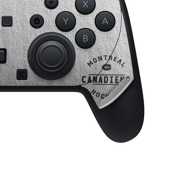 NHL Montreal Canadiens Black Text Nintendo Switch 2 (2025) Pro Controller Skin