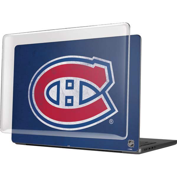 NHL Montreal Canadiens Distressed MacBook Pro 14in (2021-24) Case plus Skin