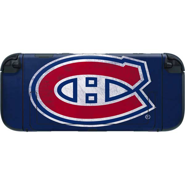 NHL Montreal Canadiens Distressed Nintendo Switch 2 (2025) with Joy-Con Skin
