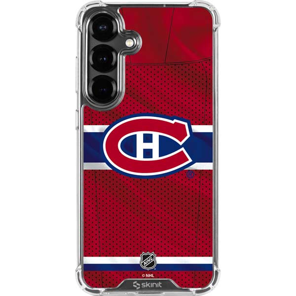 NHL Montreal Canadiens Home Jersey Galaxy S26 Plus Clear Case