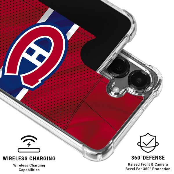 NHL Montreal Canadiens Home Jersey Galaxy S26 Plus Clear Case
