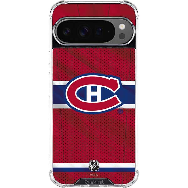 NHL Montreal Canadiens Home Jersey Google Pixel 10 Pro Clear Case