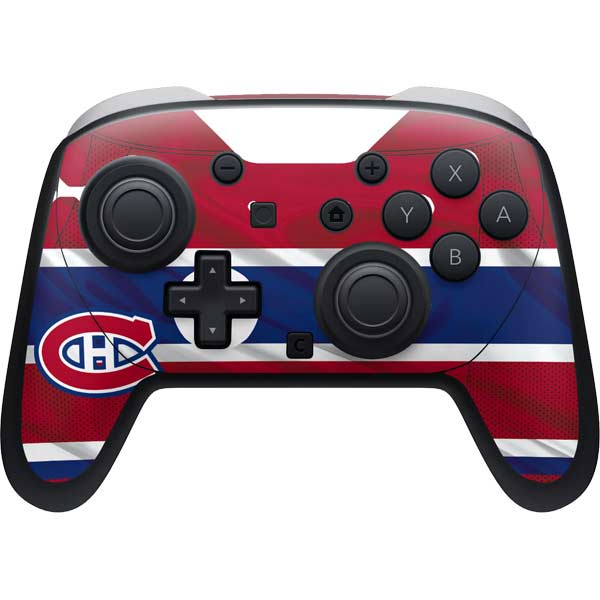 NHL Montreal Canadiens Home Jersey Nintendo Switch 2 (2025) Pro Controller Skin