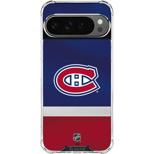 NHL Montreal Canadiens Jersey Google Pixel 10 Pro Clear Case