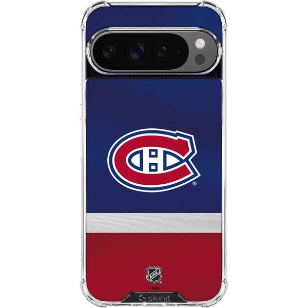 NHL Montreal Canadiens Jersey Google Pixel 10 Pro XL Clear Case