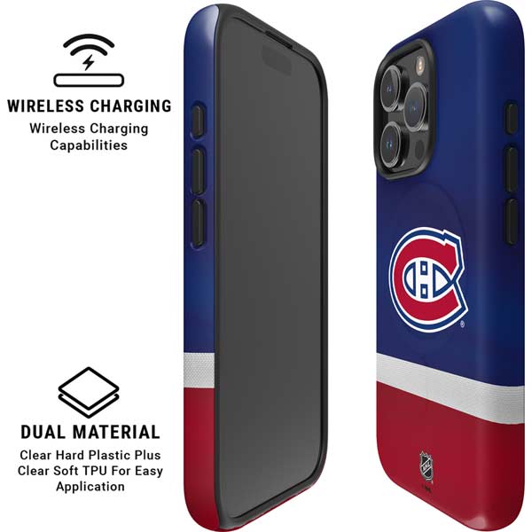 NHL Montreal Canadiens Jersey iPhone 16 Pro Magsafe Impact Case