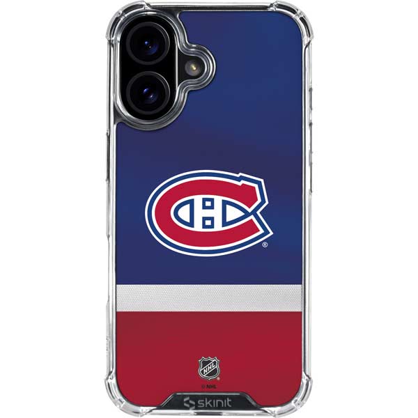 NHL Montreal Canadiens Jersey iPhone 17 Clear Case
