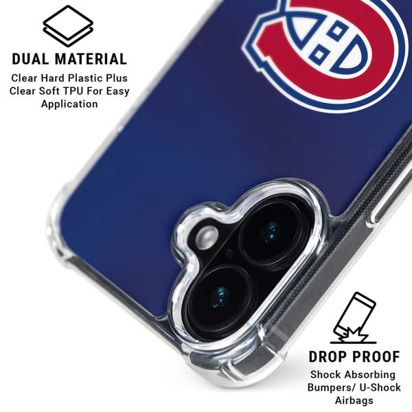 NHL Montreal Canadiens Jersey iPhone 17 Clear Case